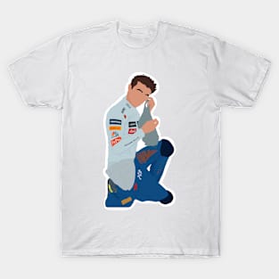 Lando Norris getting ready for the 2020 Russian Grand Prix T-Shirt